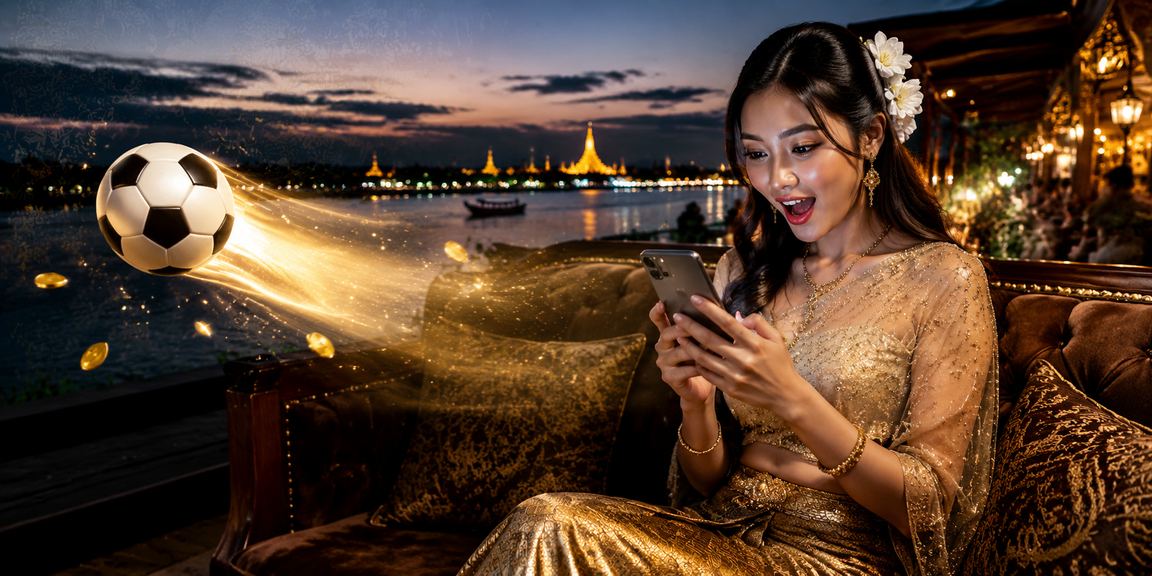မြန်မာနိုင်ငံ ဘောလုံးလောင်းကစား ပုံစံကစားနေသော လူငယ်များ